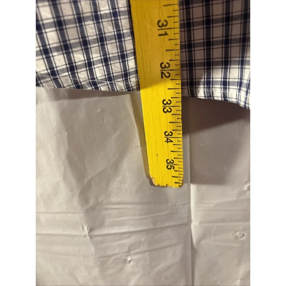 US Polo Assn Button Down Shirt Men's 3XL Plaid Embroidered Pony Short Sleeve